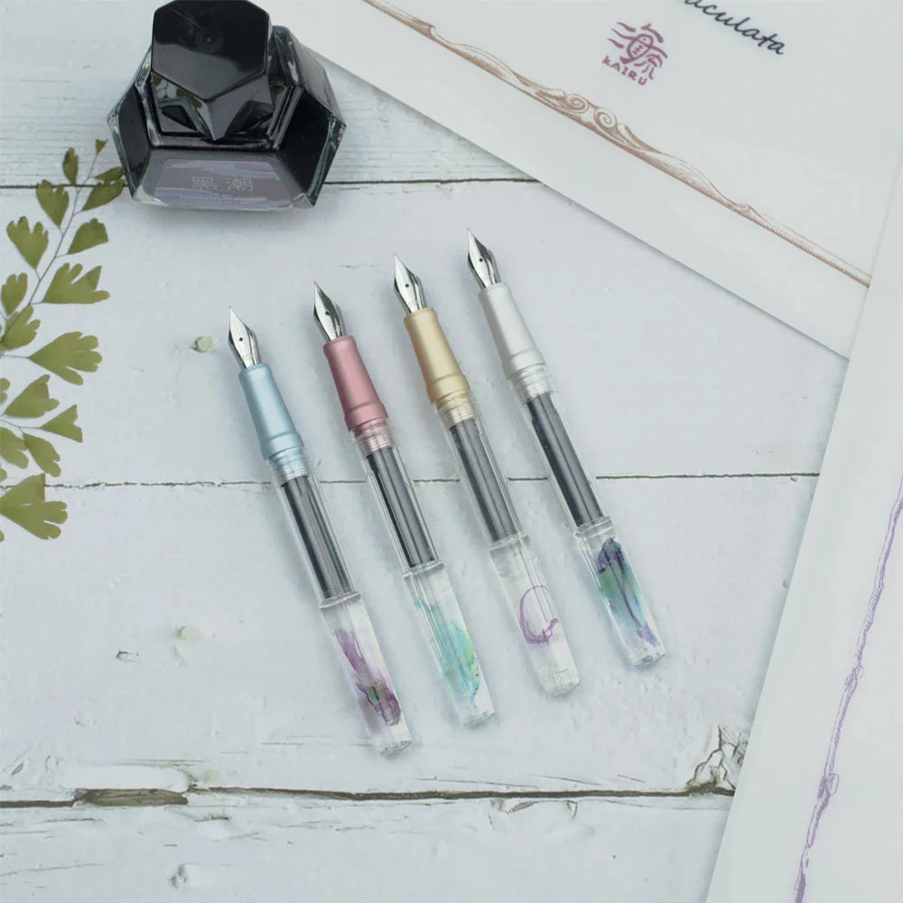 透明標本鋼筆 共四色 海馬 鋼筆