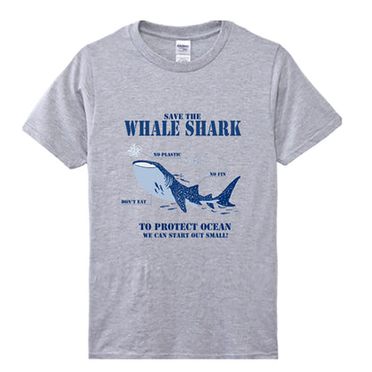 復刻保護鯨鯊理念雙面T-SHIRT 三色